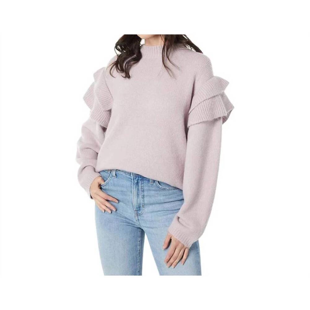NEW LOST + WANDER literary lover orian sweater in lilac